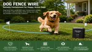 dog fence wire supporting pet containment solutions for active and playful dogs