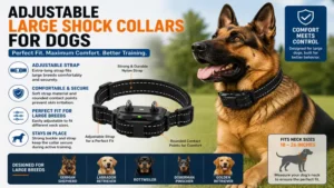 adjustable large shock collars for dogs with secure fit and comfortable strap for large breeds