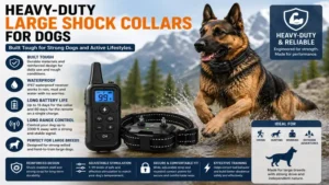 heavy-duty large shock collars for dogs built for active outdoor training and strong large breeds