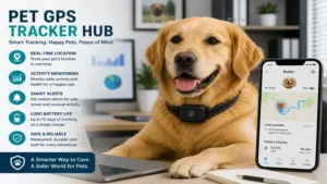Pet GPS Tracker Hub supporting smart pet monitoring with real-time tracking and alerts