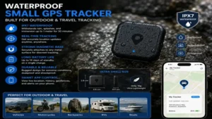 waterproof small gps tracker built for outdoor and travel tracking use