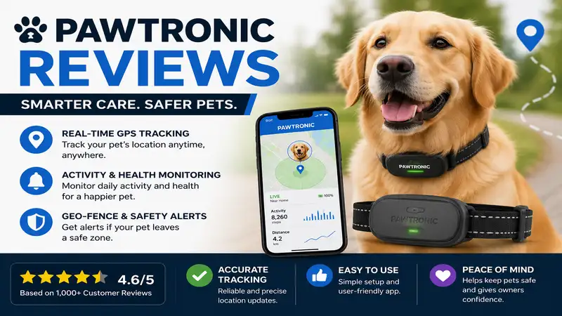 pawtronic reviews showcasing pet tracking technology, GPS monitoring, and smart safety features
