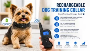 rechargeable dog training collars for small dogs with remote control and long battery life