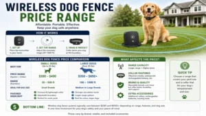Wireless system overview with electric dog fence cost for small and large dogs