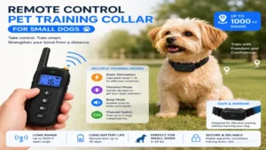 pet training collar for small dogs with remote control and multiple training modes for effective communication
