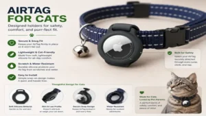 airtag for cats with a protective holder designed for secure collar attachment