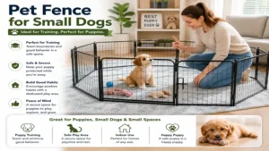 pet fence small dogs used as a training area for puppies learning boundaries