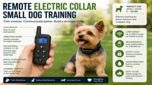 Electric collar small dog training system with remote control for effective communication