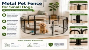 durable metal pet fence small dogs solution for secure containment indoors and outdoors