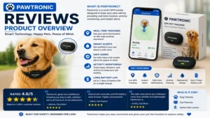 pawtronic reviews providing a complete product overview of features, GPS tracking, alerts, and battery life
