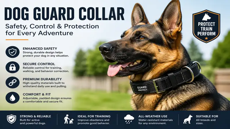dog guard collar featured image showing a durable and protective collar designed for safety and training