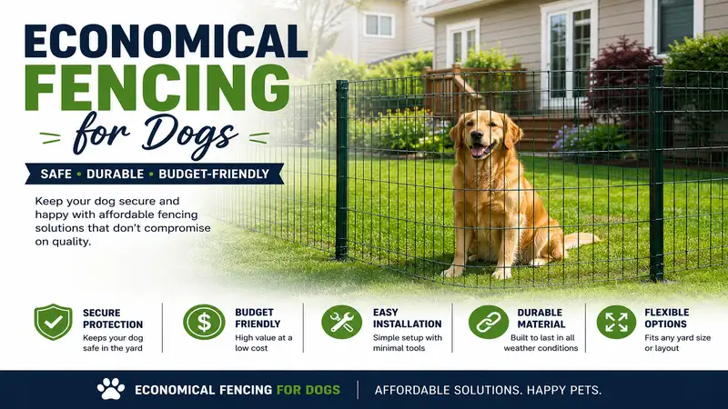 economical fencing for dogs providing a safe, durable, and budget-friendly solution for pet owners