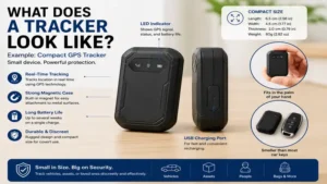 What does a tracker look like when comparing a compact handheld GPS tracking device.