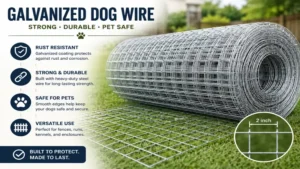 galvanized dog wire mesh designed for durability and pet safety outdoors