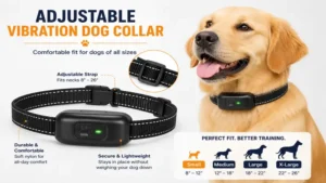 Adjustable vibration collars for dogs designed for comfort and secure daily use