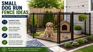 Small dog run fence ideas for maximizing space in compact backyards