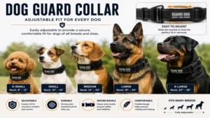dog guard collar adjustable fit suitable for different dog breeds and neck sizes