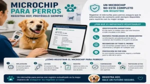Registering a microchip para perros with the owner's contact information for accurate identification.