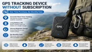 GPS tracking device without subscription providing accurate outdoor location tracking