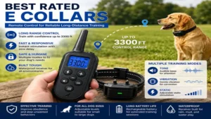 Best rated e collars with reliable remote control for long-distance dog training