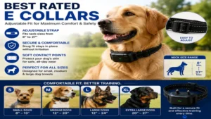 Best rated e collars with adjustable fit for comfortable and secure training on dogs of all sizes