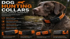Durable dog hunting collars made with rugged materials for long-lasting outdoor performance