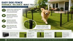 easy dog fence featuring durable materials for reliable outdoor dog containment
