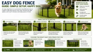easy dog fence guide explaining simple setup and practical dog containment options